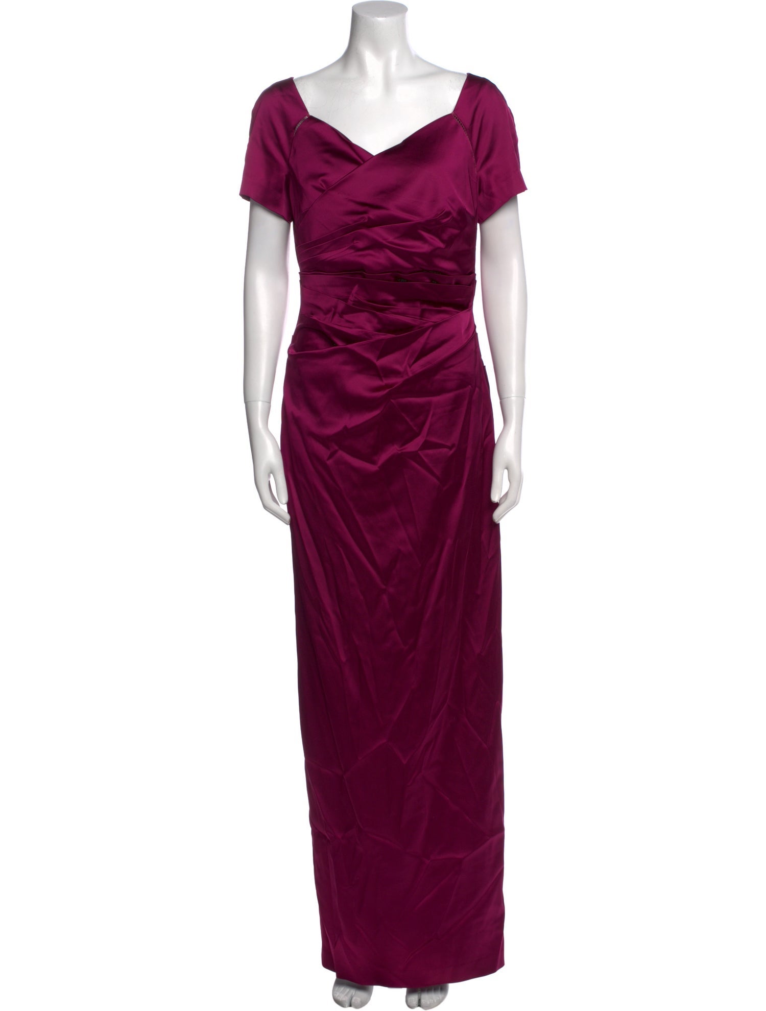 Talbot Runhof Square Neckline Long Dress