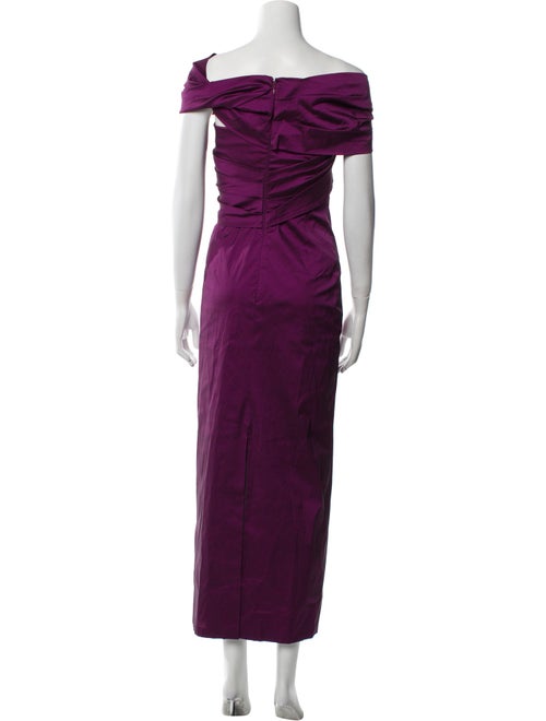 Talbot Runhof One-Shoulder Long Dress