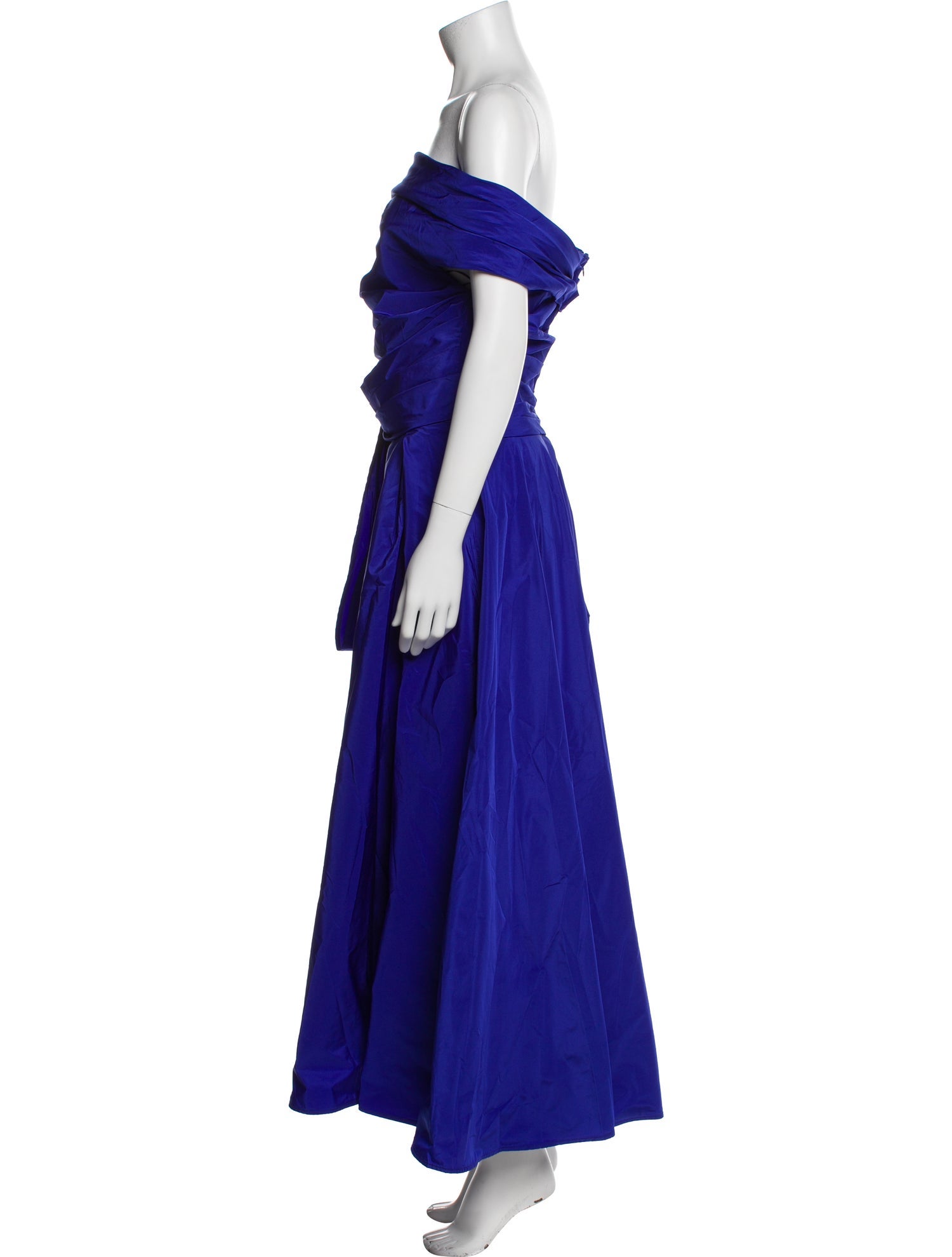 Talbot Runhof Off-The-Shoulder Long Dress