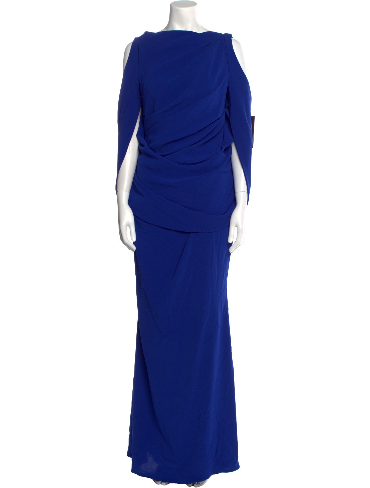 Talbot Runhof Bateau Neckline Long Dress
