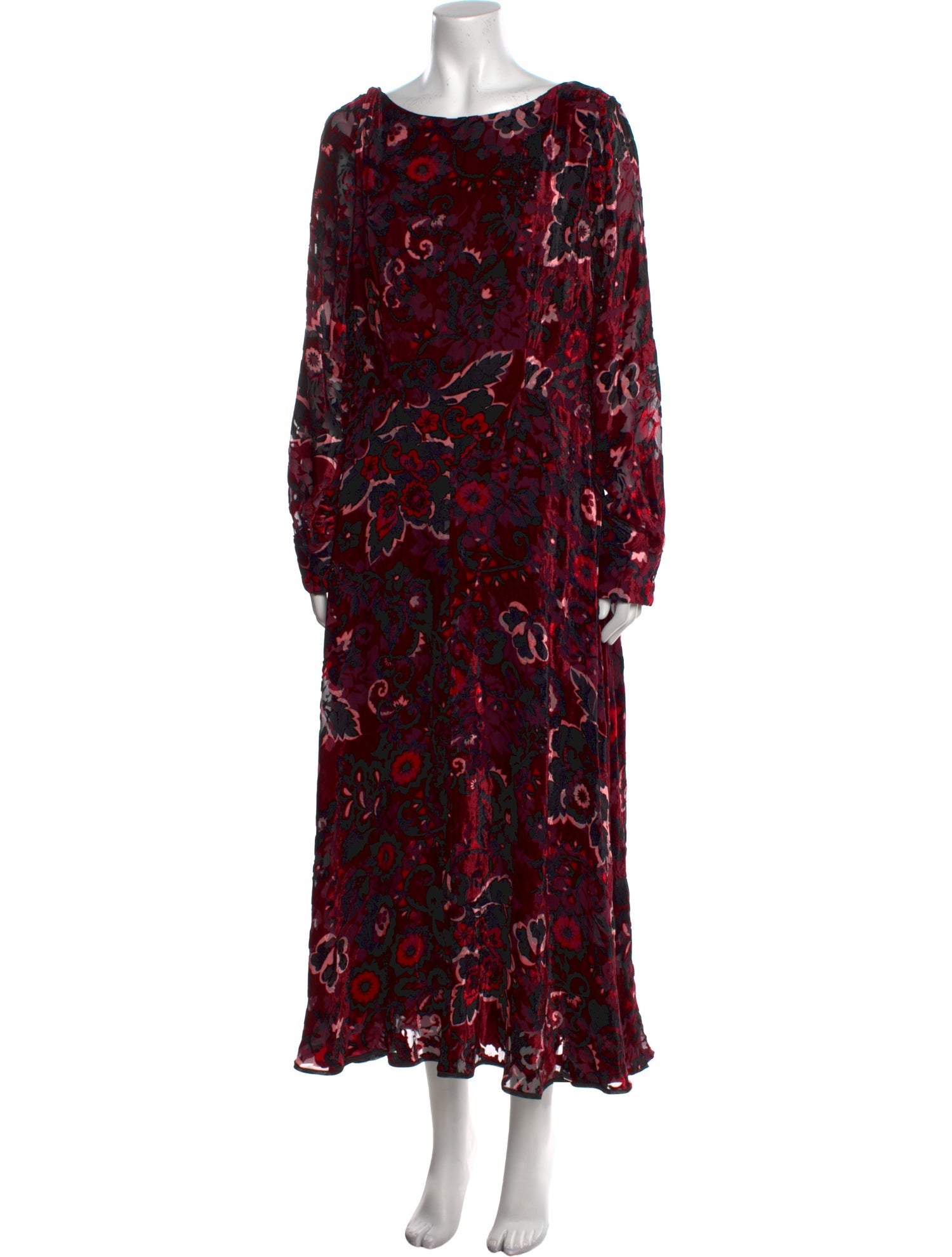 Talbot Runhof Printed Long Dress