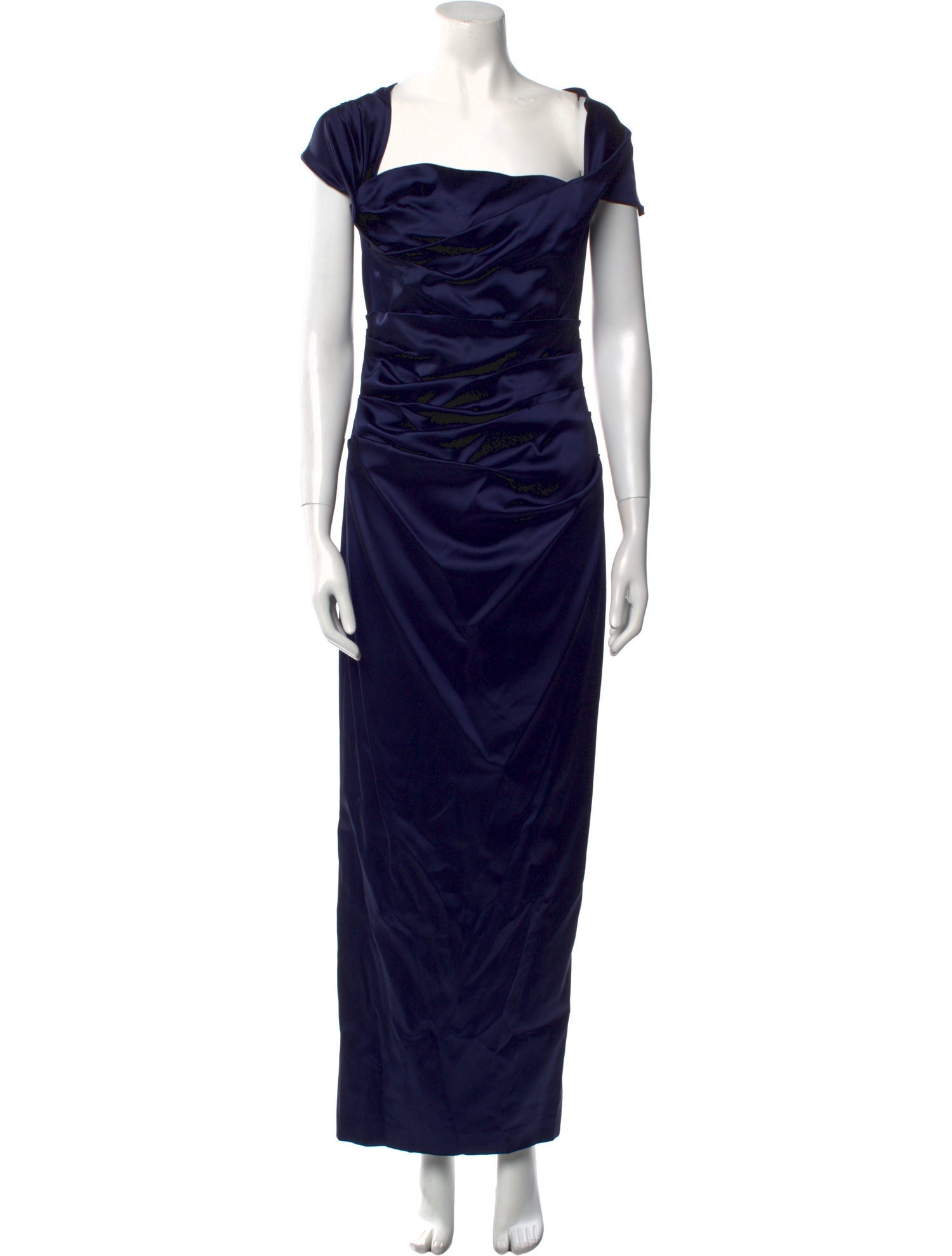 Talbot Runhof Cowl Neck Long Dress