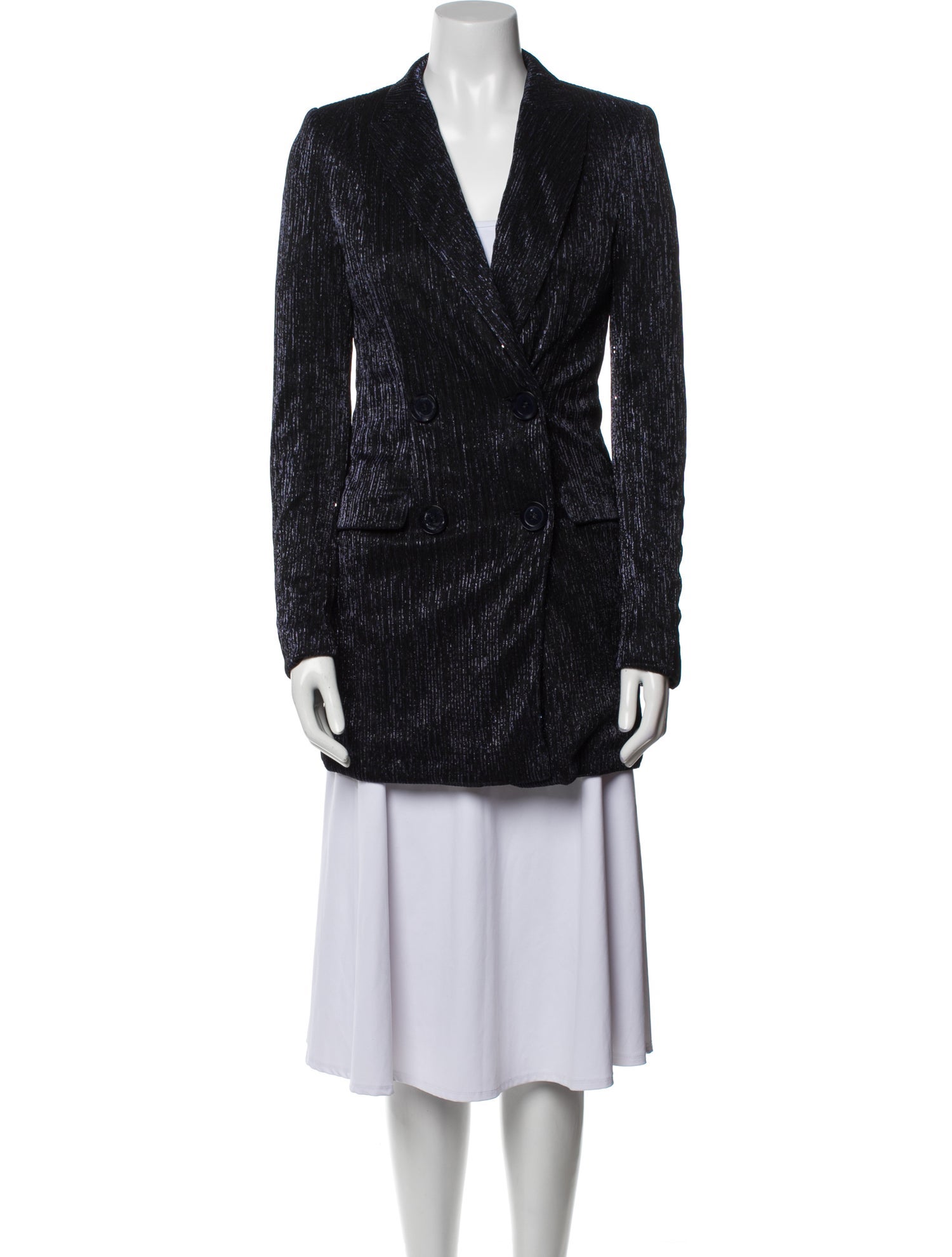 Talbot Runhof Wool Tweed Pattern Evening Jacket