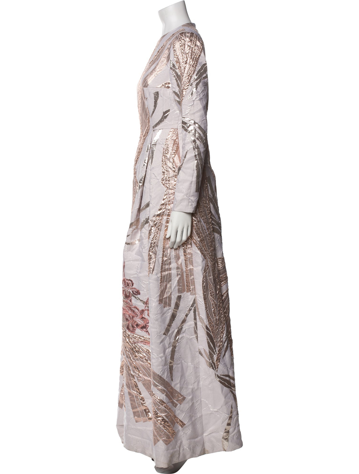 Talbot Runhof Printed Long Dress