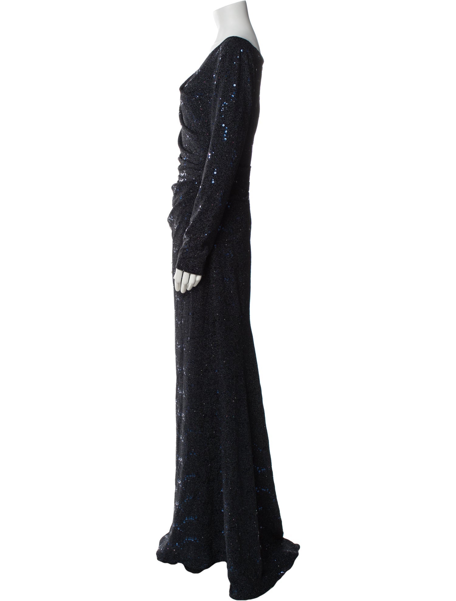 Talbot Runhof Wool Long Dress