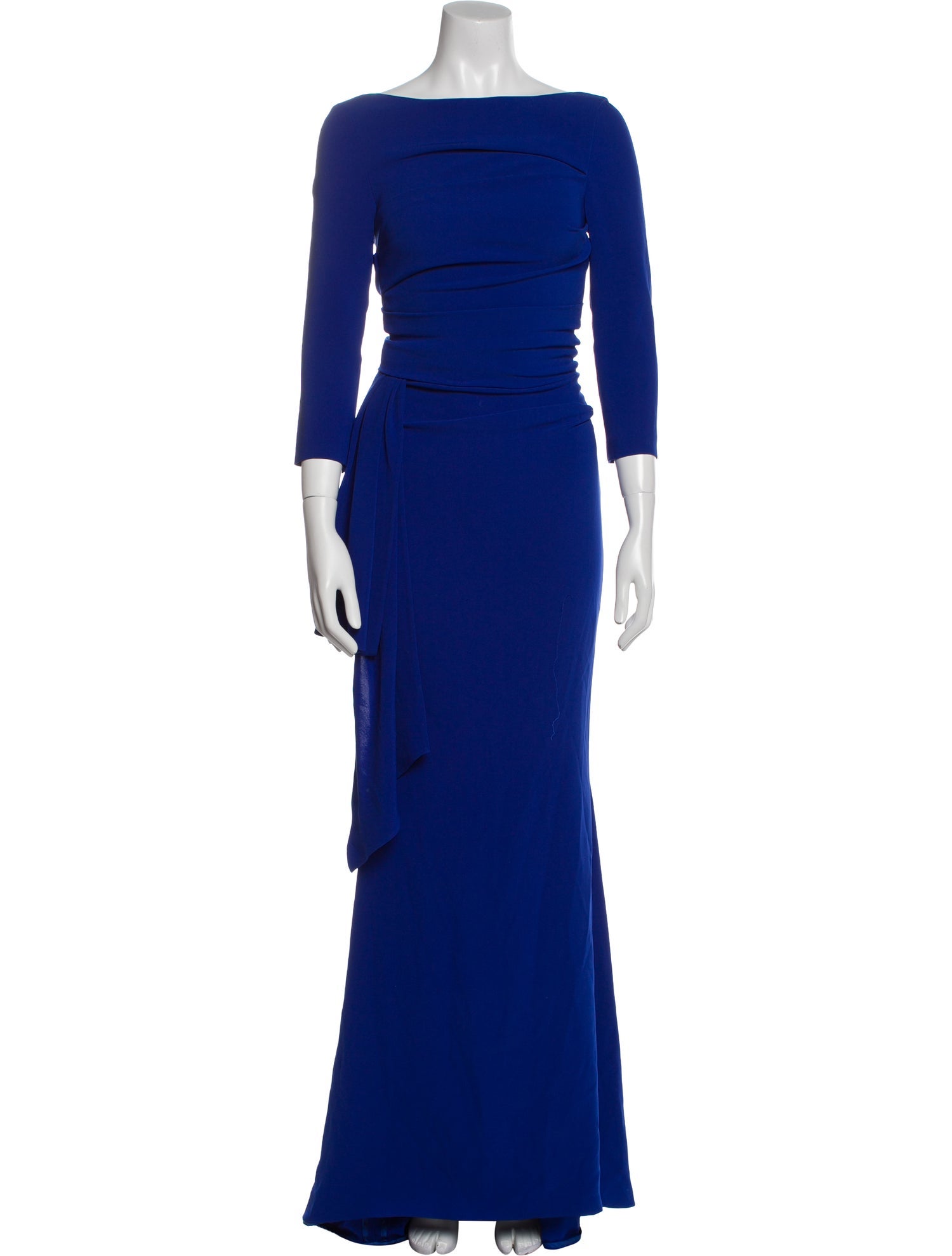 Talbot Runhof Bateau Neckline Long Dress