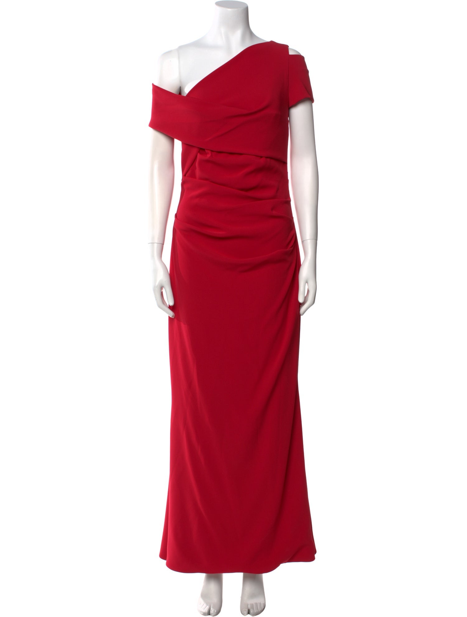 Talbot Runhof One-Shoulder Long Dress