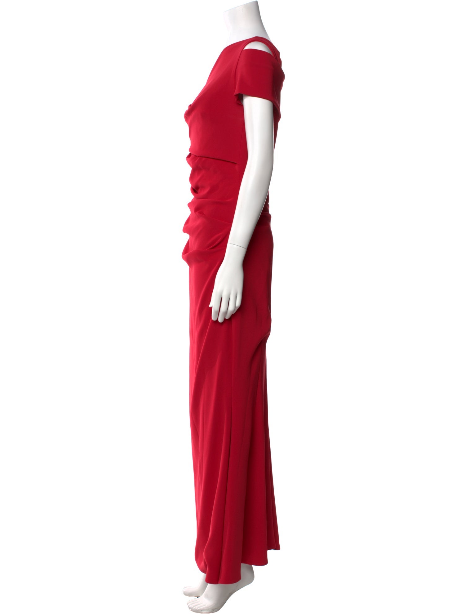 Talbot Runhof One-Shoulder Long Dress