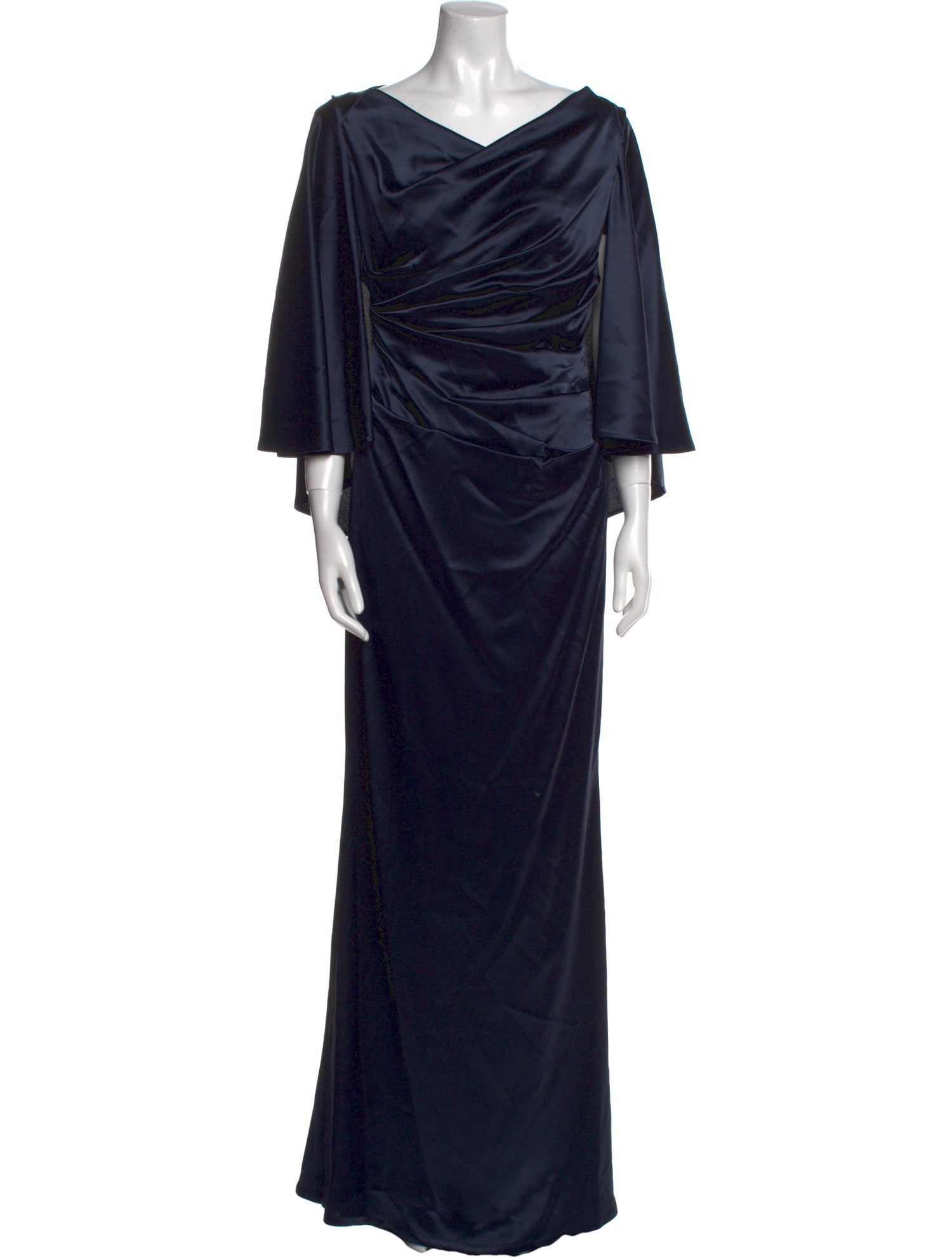 Talbot Runhof Cowl Neck Long Dress