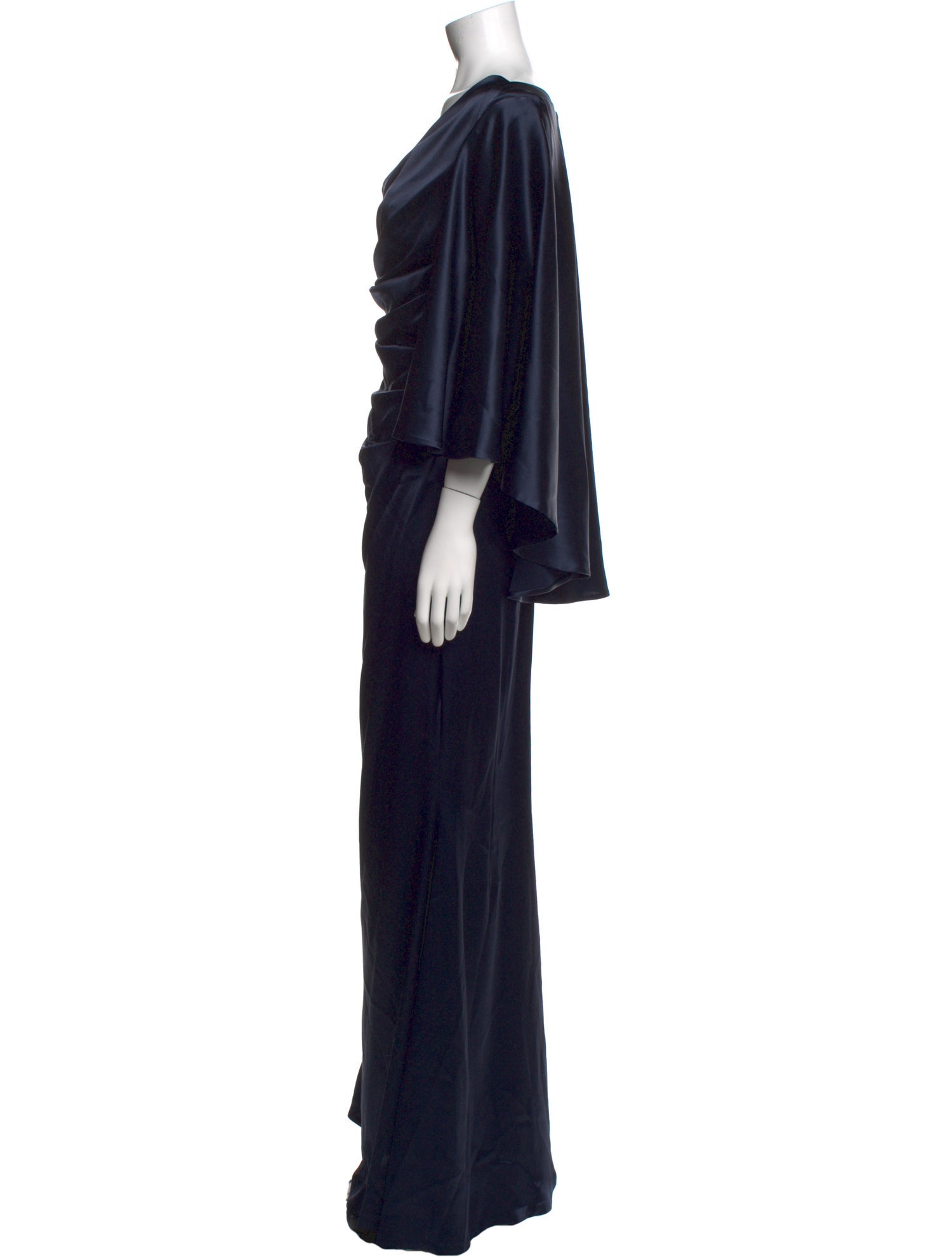 Talbot Runhof Cowl Neck Long Dress