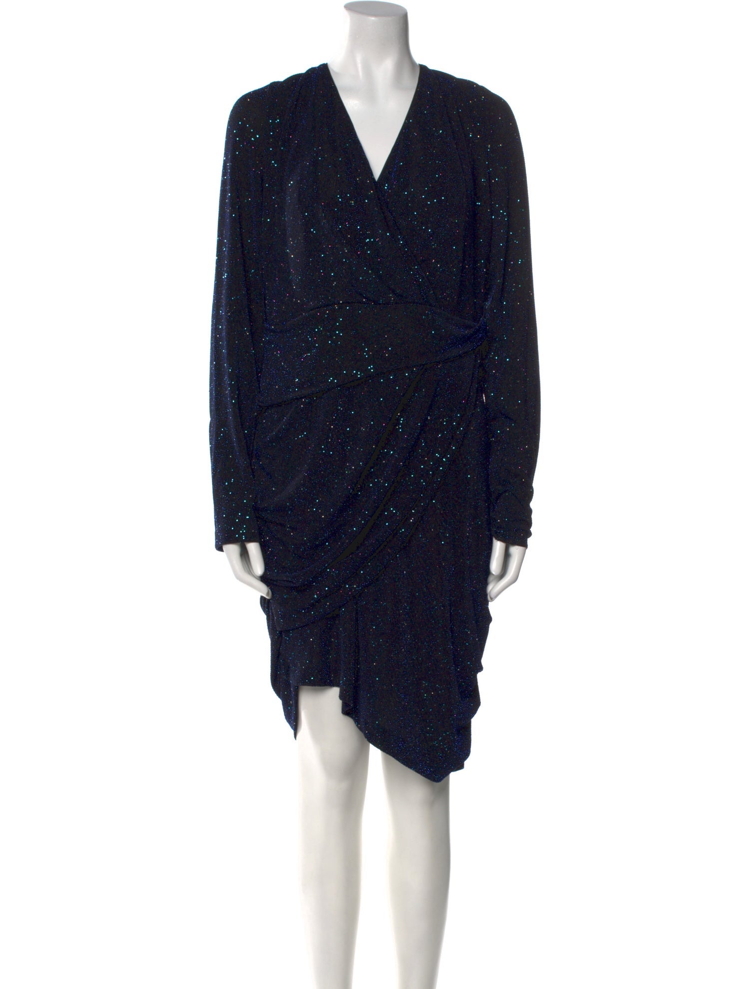 Talbot Runhof V-Neck Knee-Length Dress w/ Tags