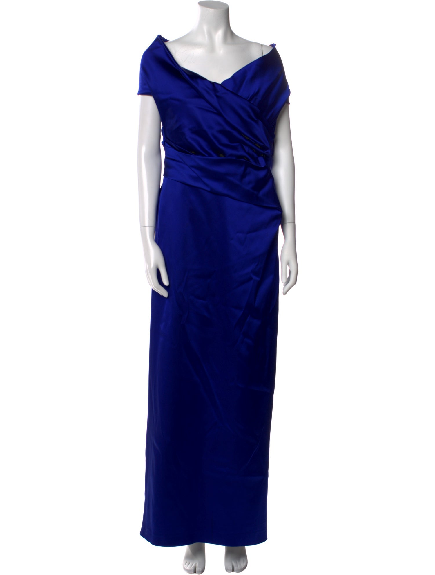 Talbot Runhof Cowl Neck Long Dress