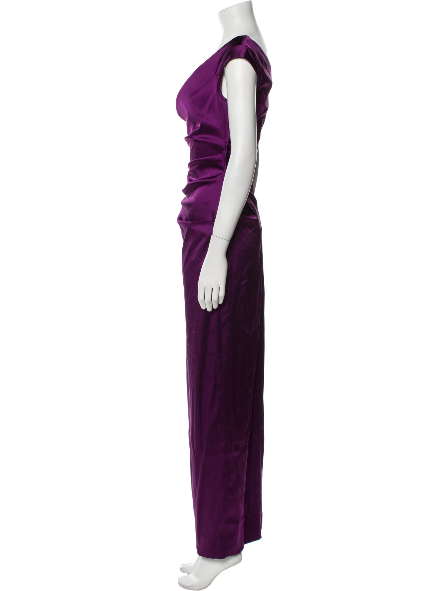 Talbot Runhof Cowl Neck Long Dress