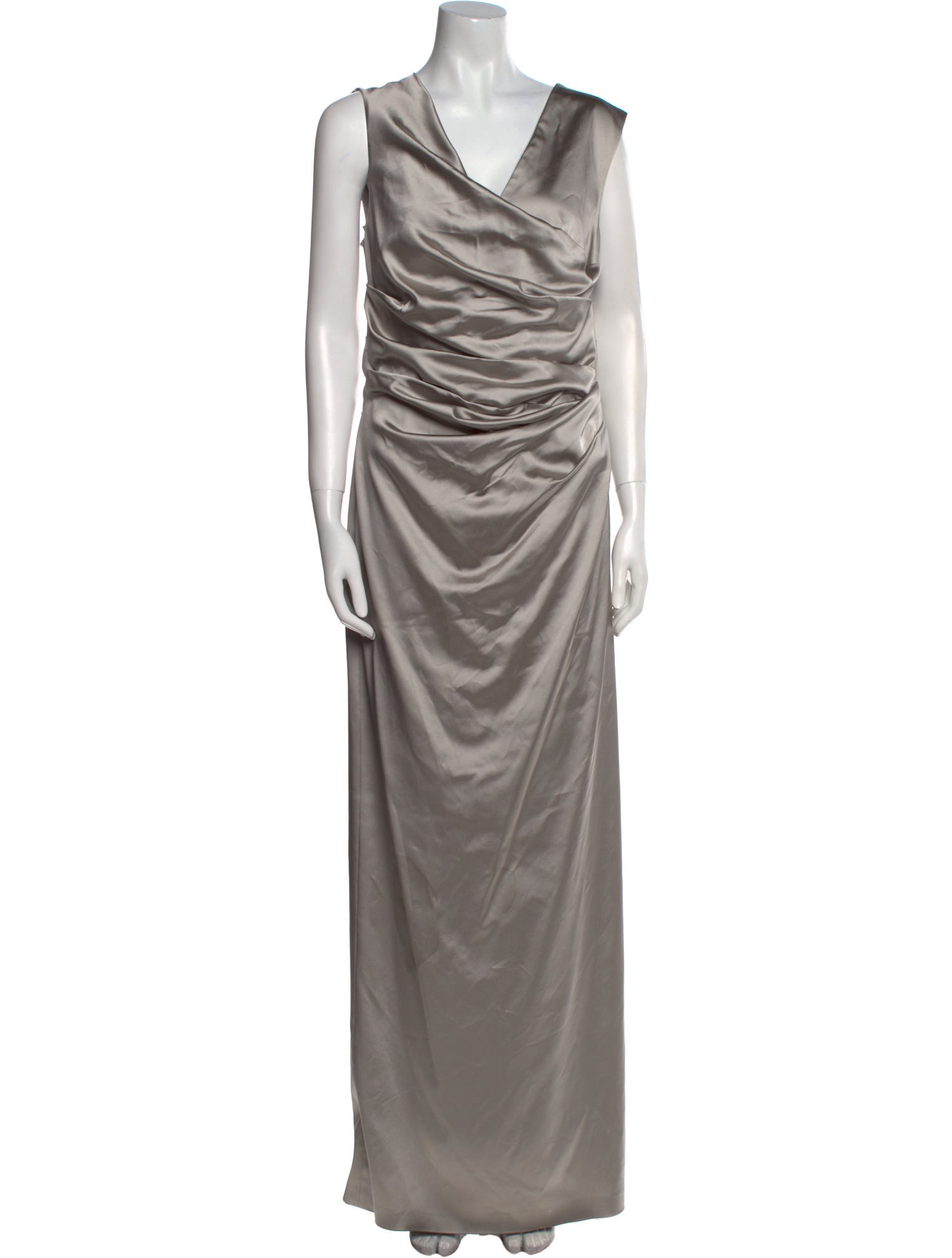 Talbot Runhof Cowl Neck Long Dress