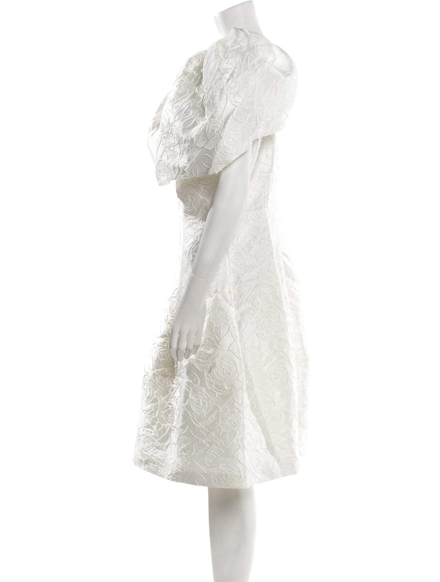 Talbot Runhof Cowl Neck Midi Length Dress