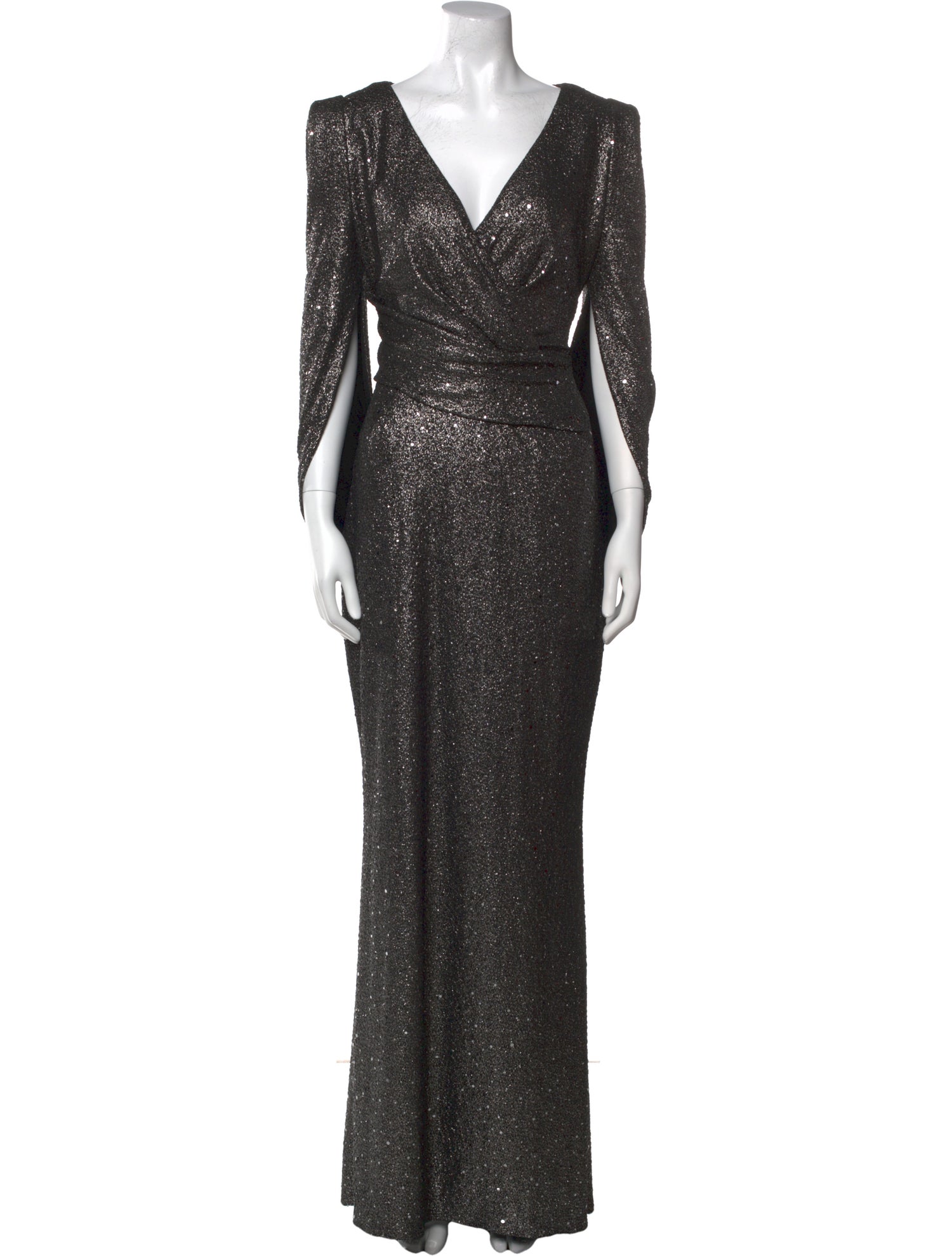 Talbot Runhof V-Neck Long Dress