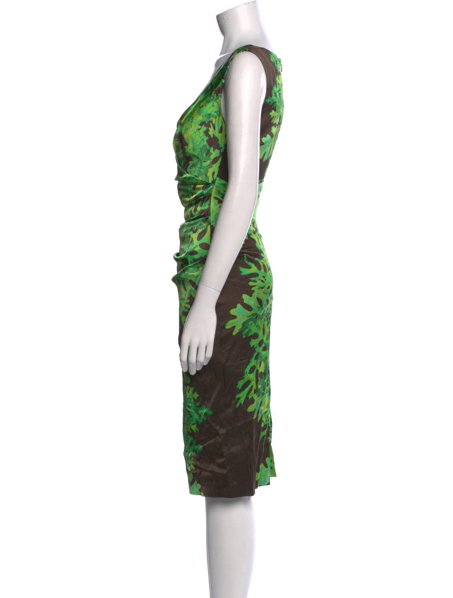 Talbot Runhof Printed Midi Length Dress
