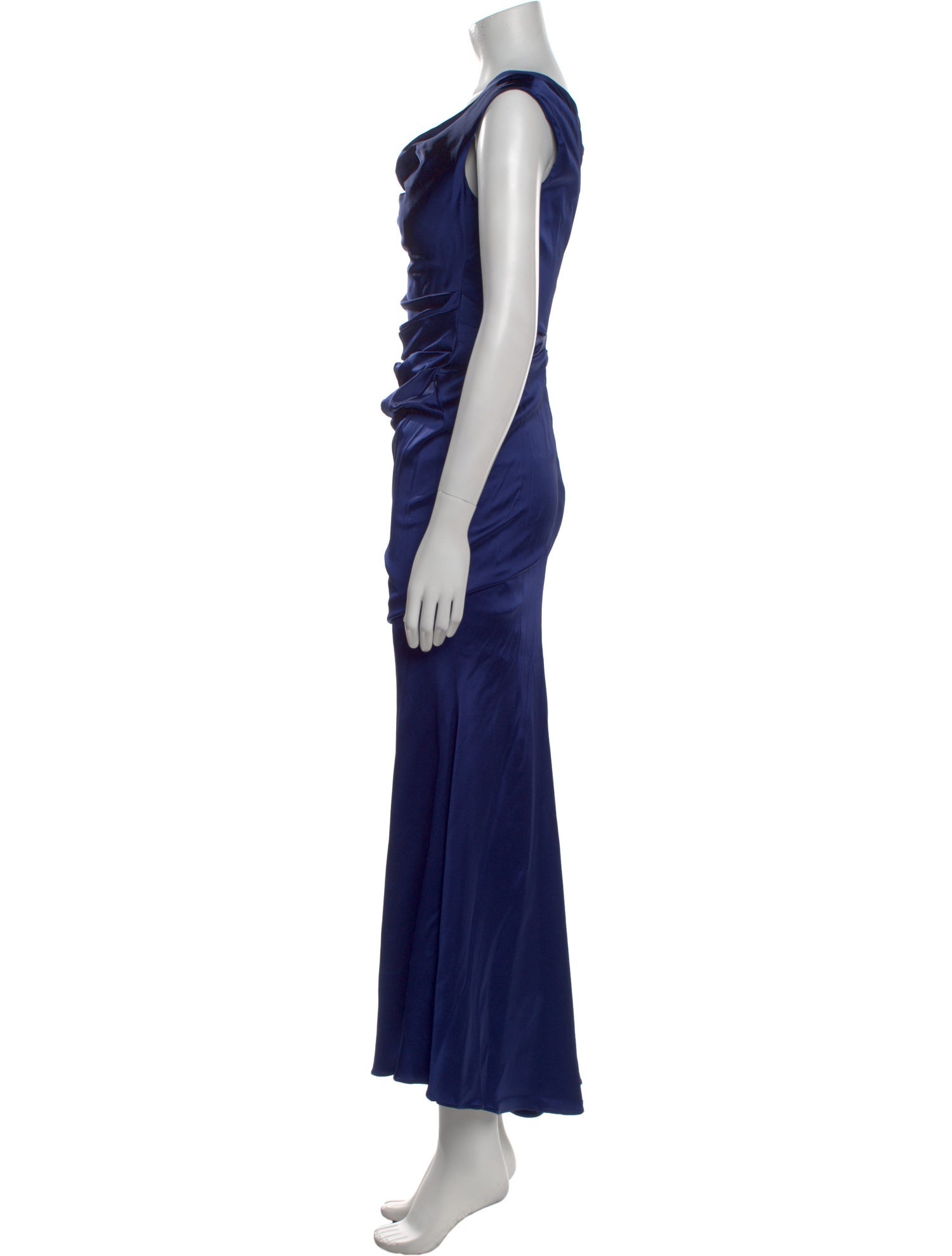 Talbot Runhof Cowl Neck Long Dress