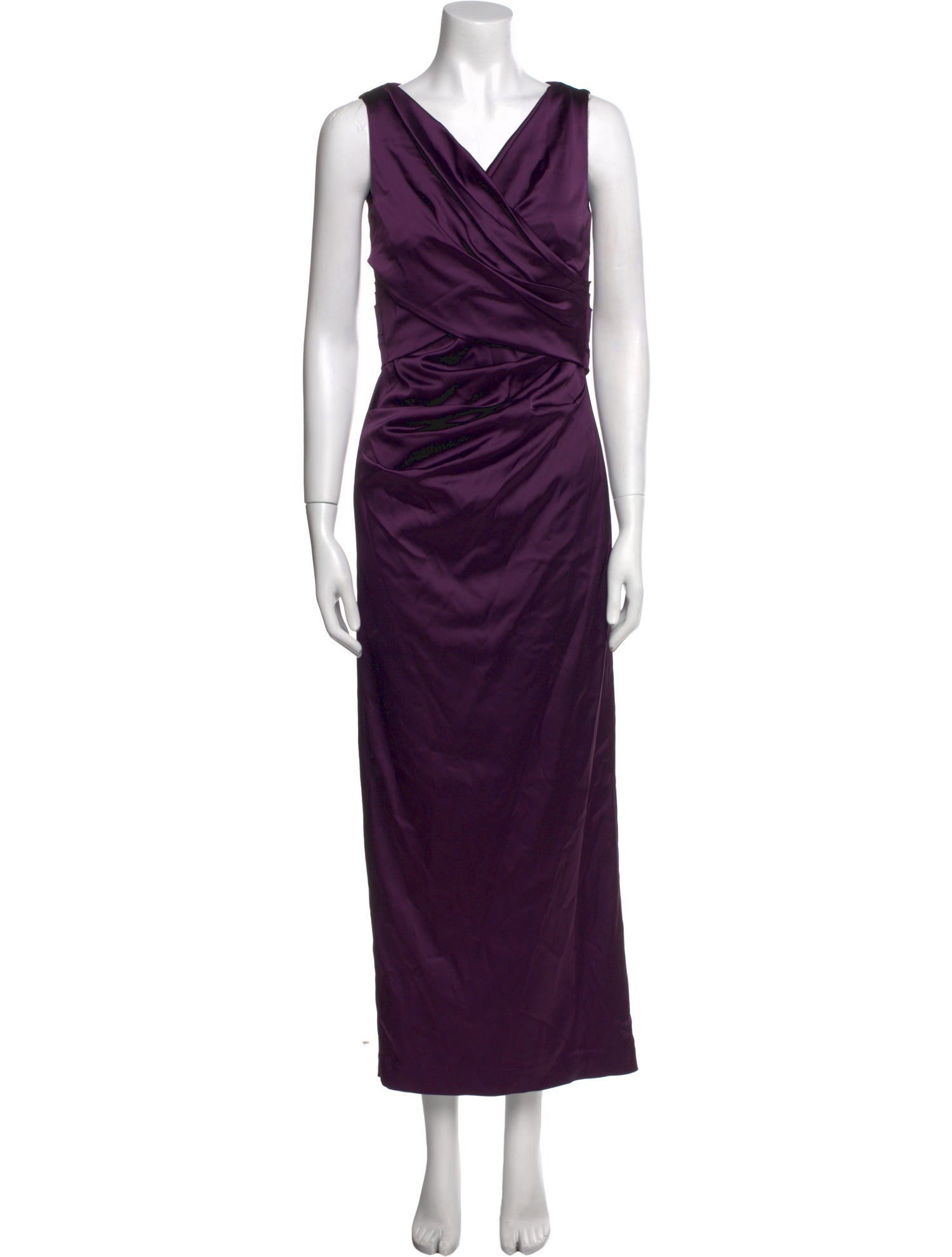 Talbot Runhof Cowl Neck Long Dress