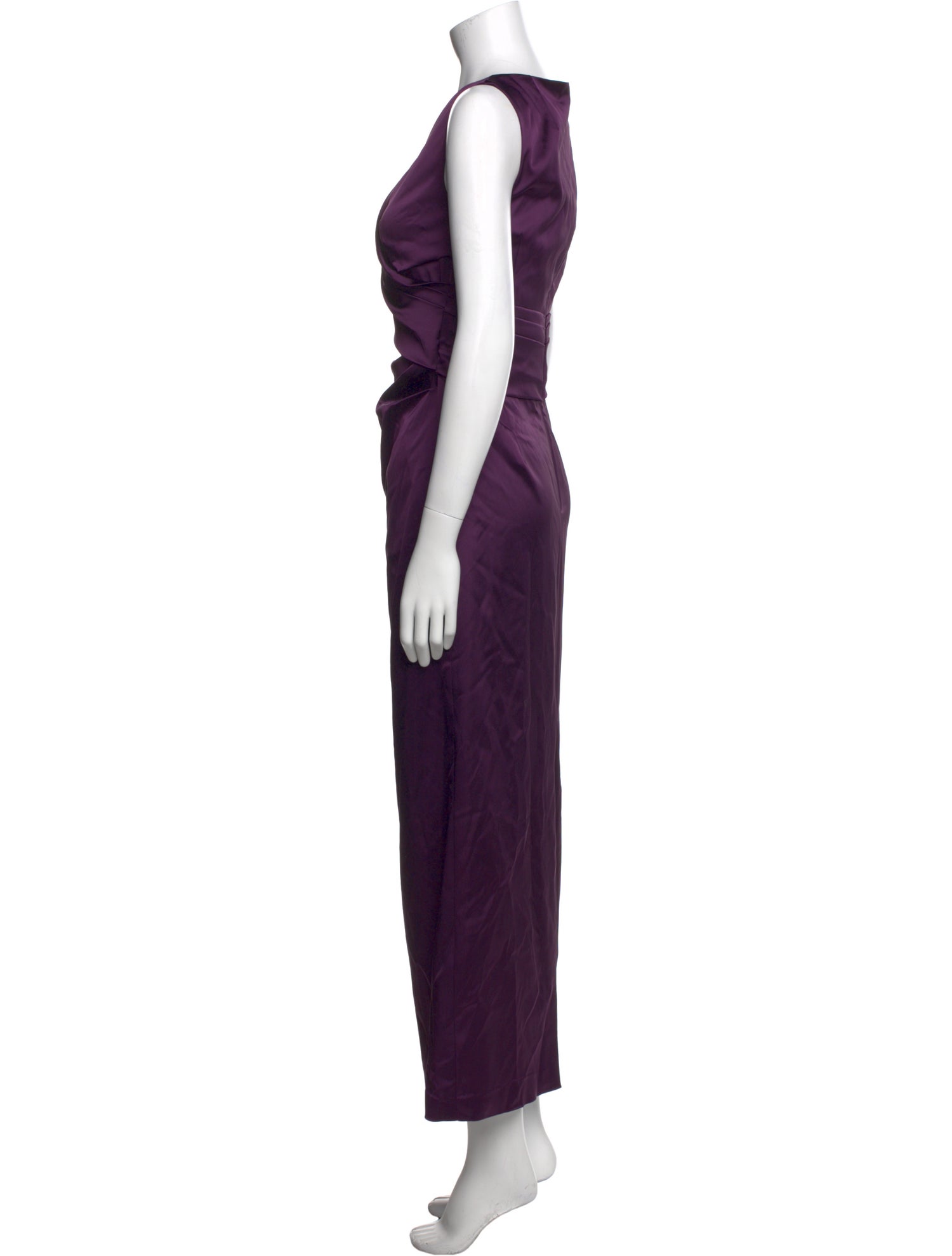 Talbot Runhof Cowl Neck Long Dress