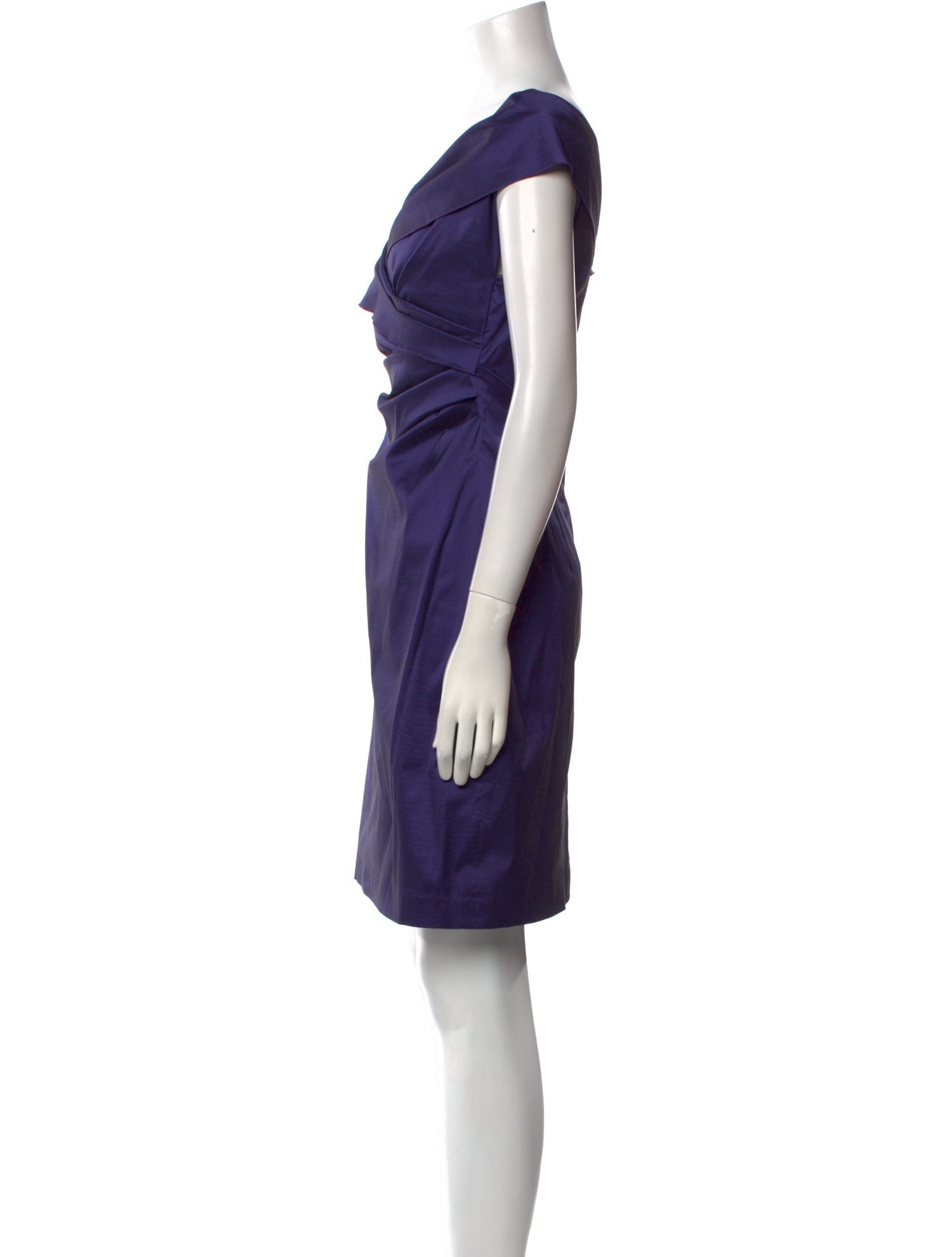 Talbot Runhof V-Neck Mini Dress