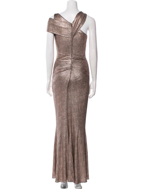Talbot Runhof V-Neck Midi Length Dress