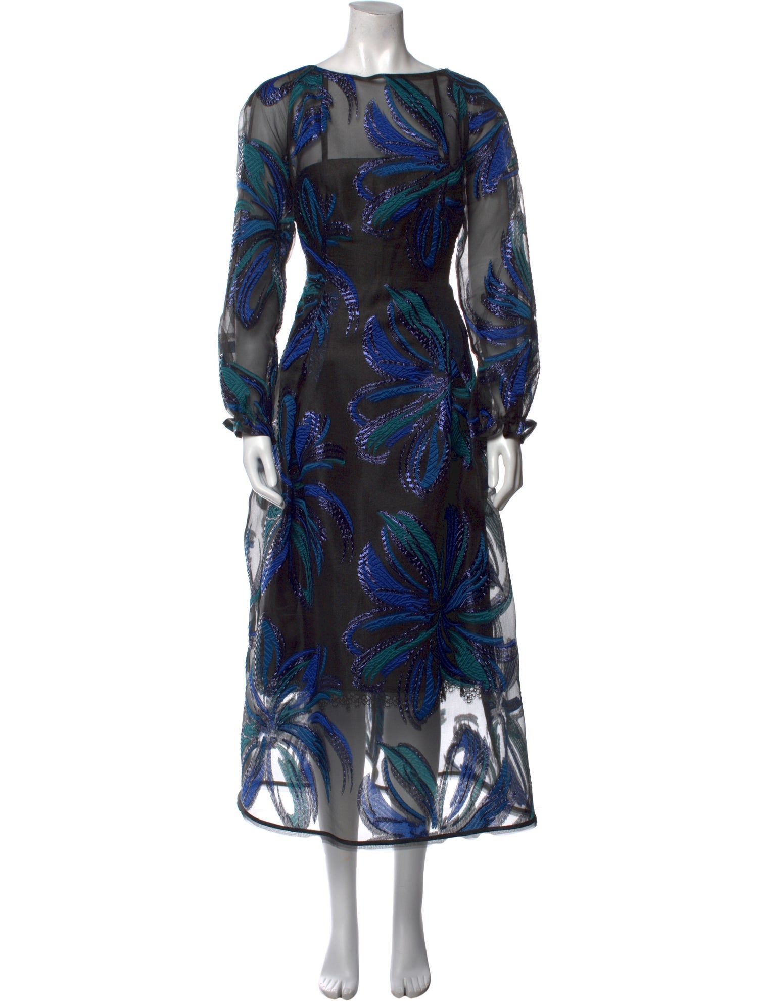 Talbot Runhof Printed Long Dress