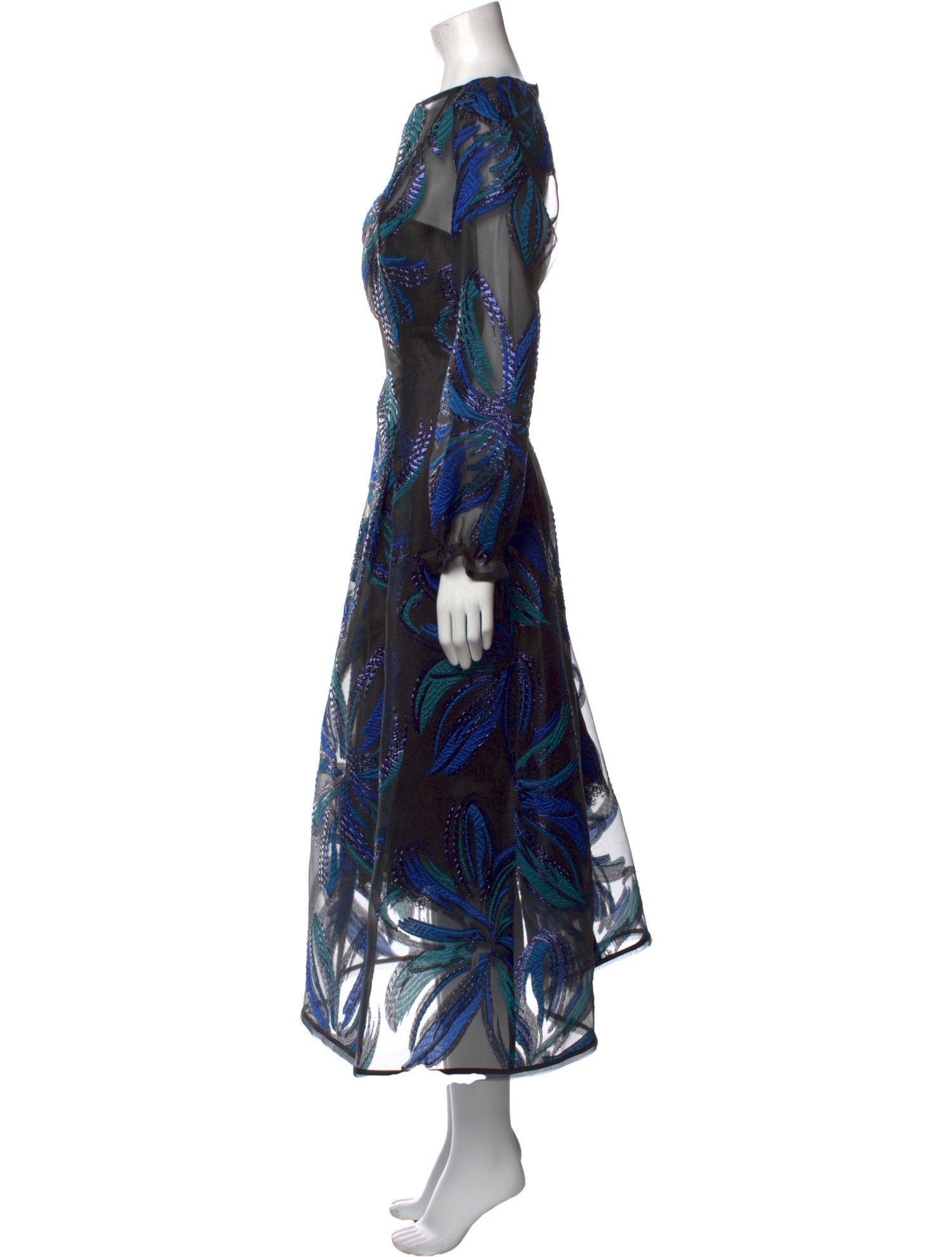 Talbot Runhof Printed Long Dress