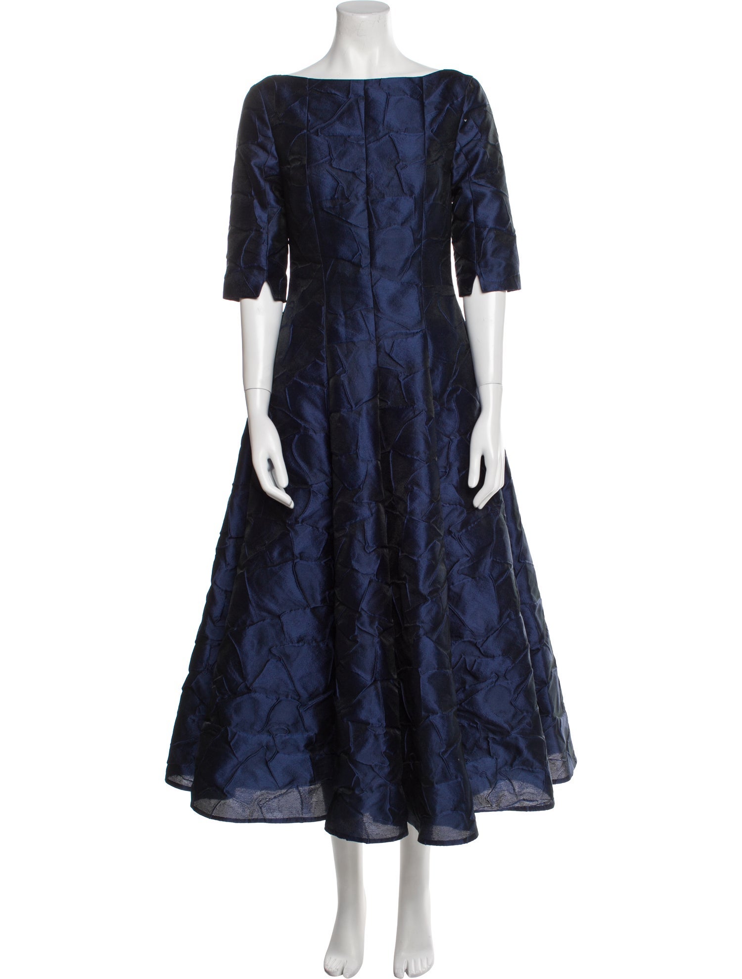 Talbot Runhof Bateau Neckline Long Dress