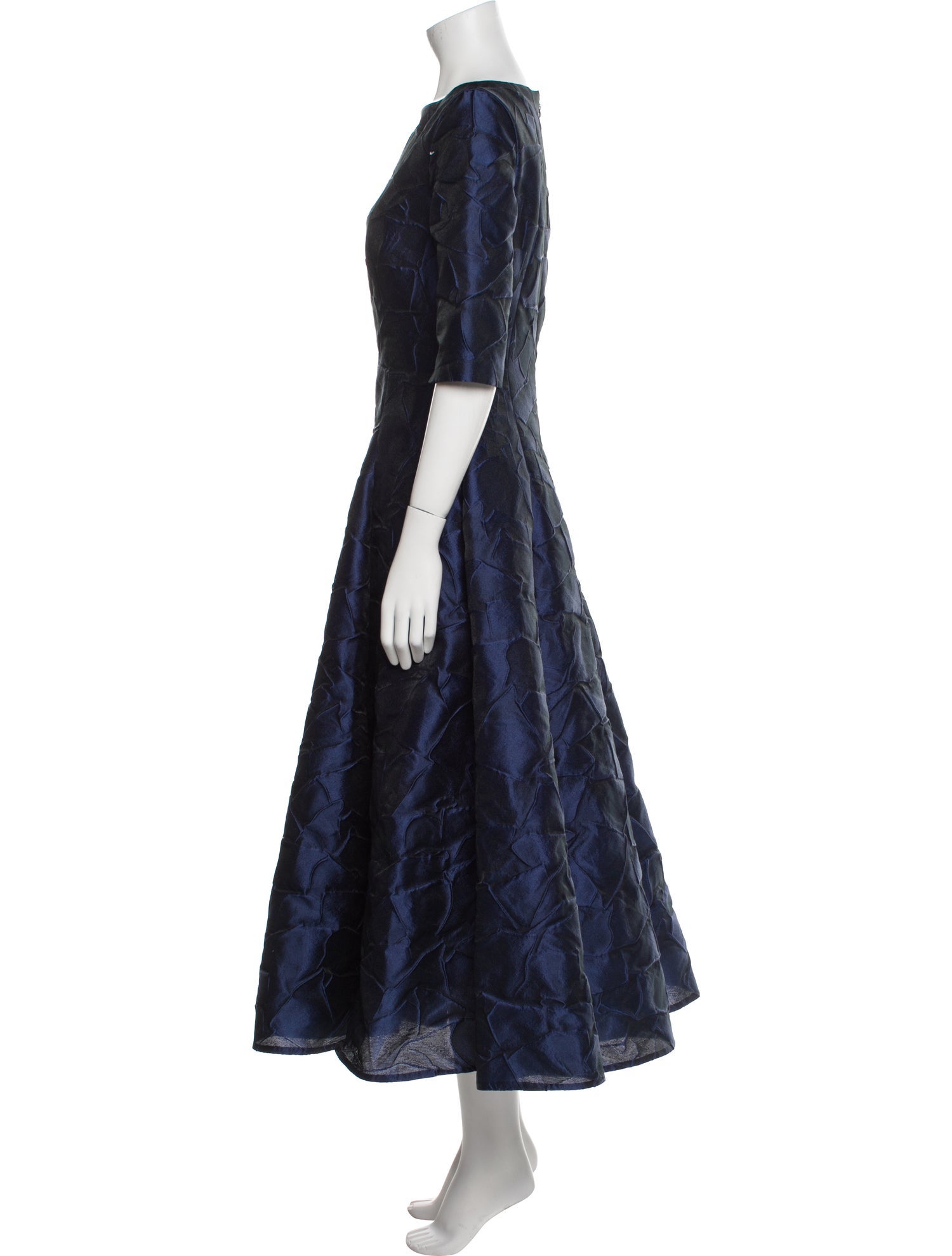 Talbot Runhof Bateau Neckline Long Dress