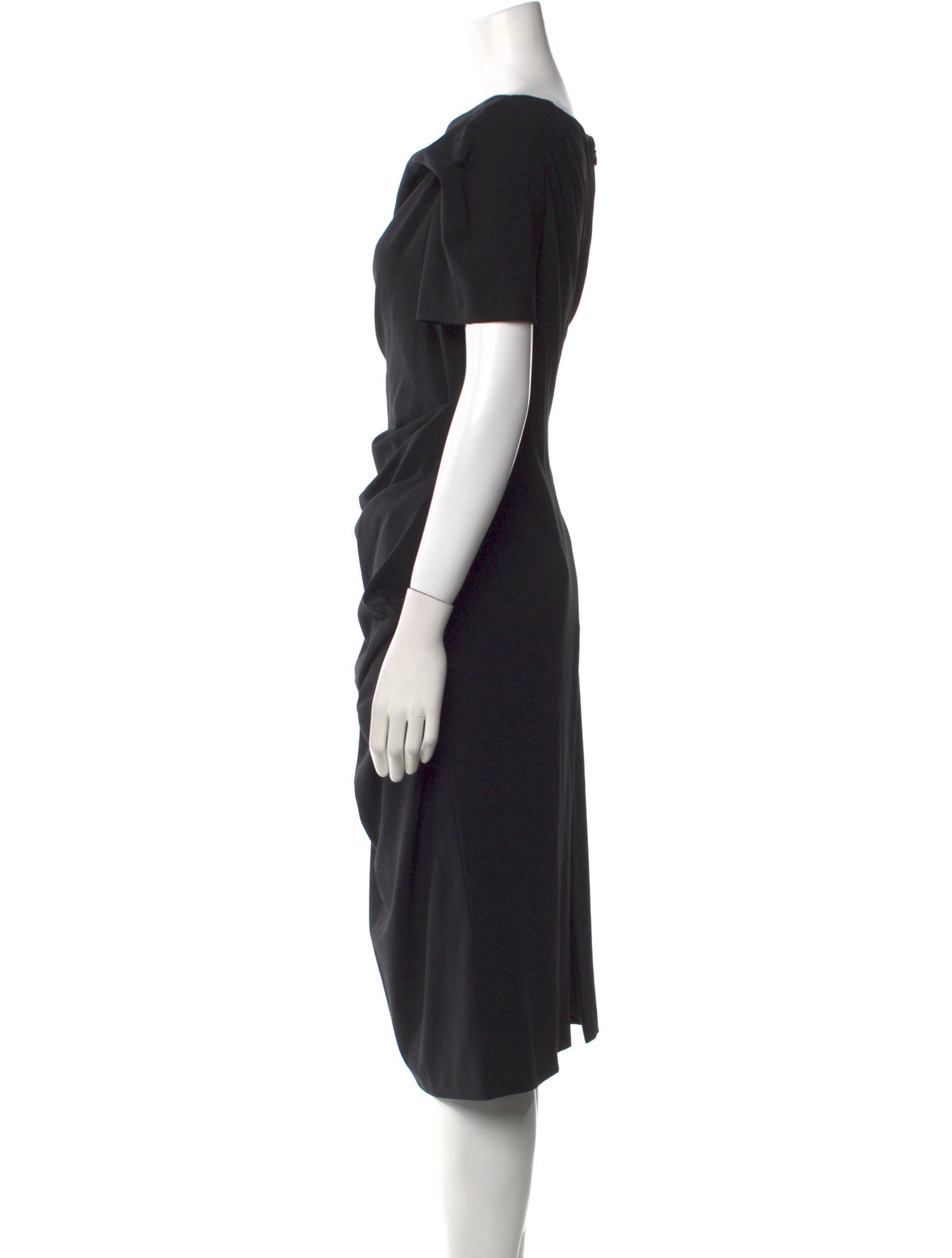 Talbot Runhof Wool Midi Length Dress