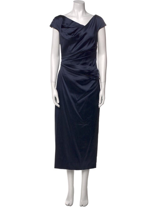 Talbot Runhof Cowl Neck Long Dress
