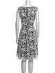 Talbot Runhof Lace Pattern Midi Length Dress