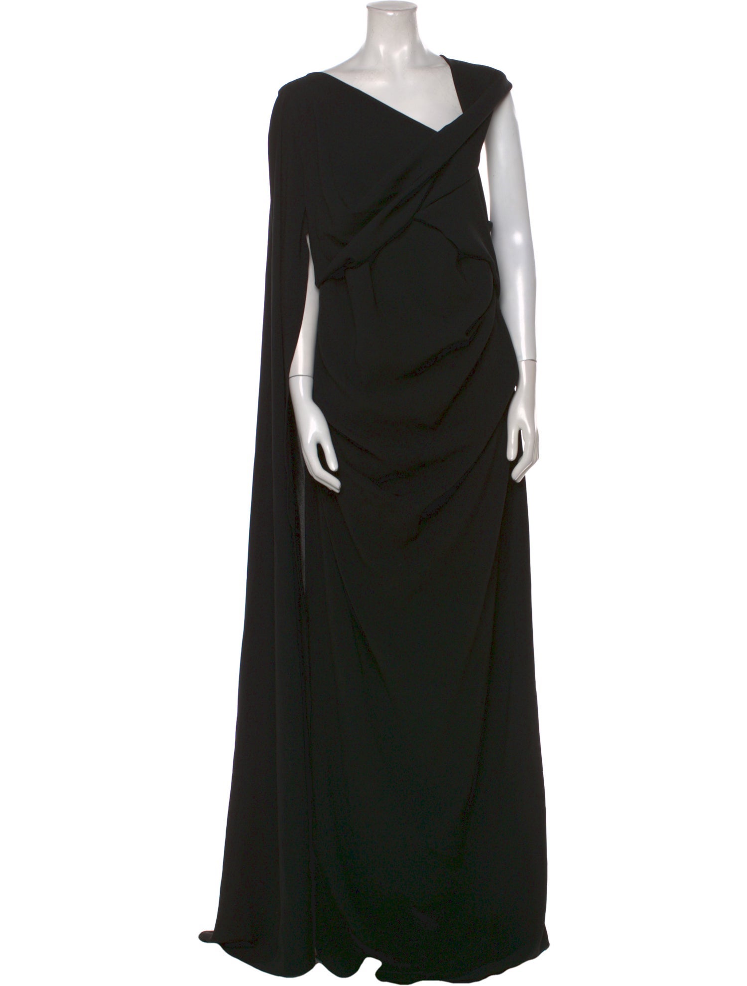 Talbot Runhof One-Shoulder Long Dress
