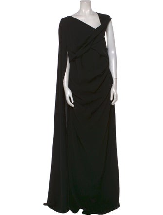Talbot Runhof One-Shoulder Long Dress