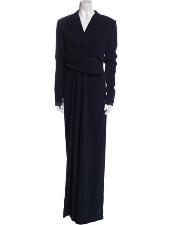 Talbot Runhof V-Neck Jumpsuit
