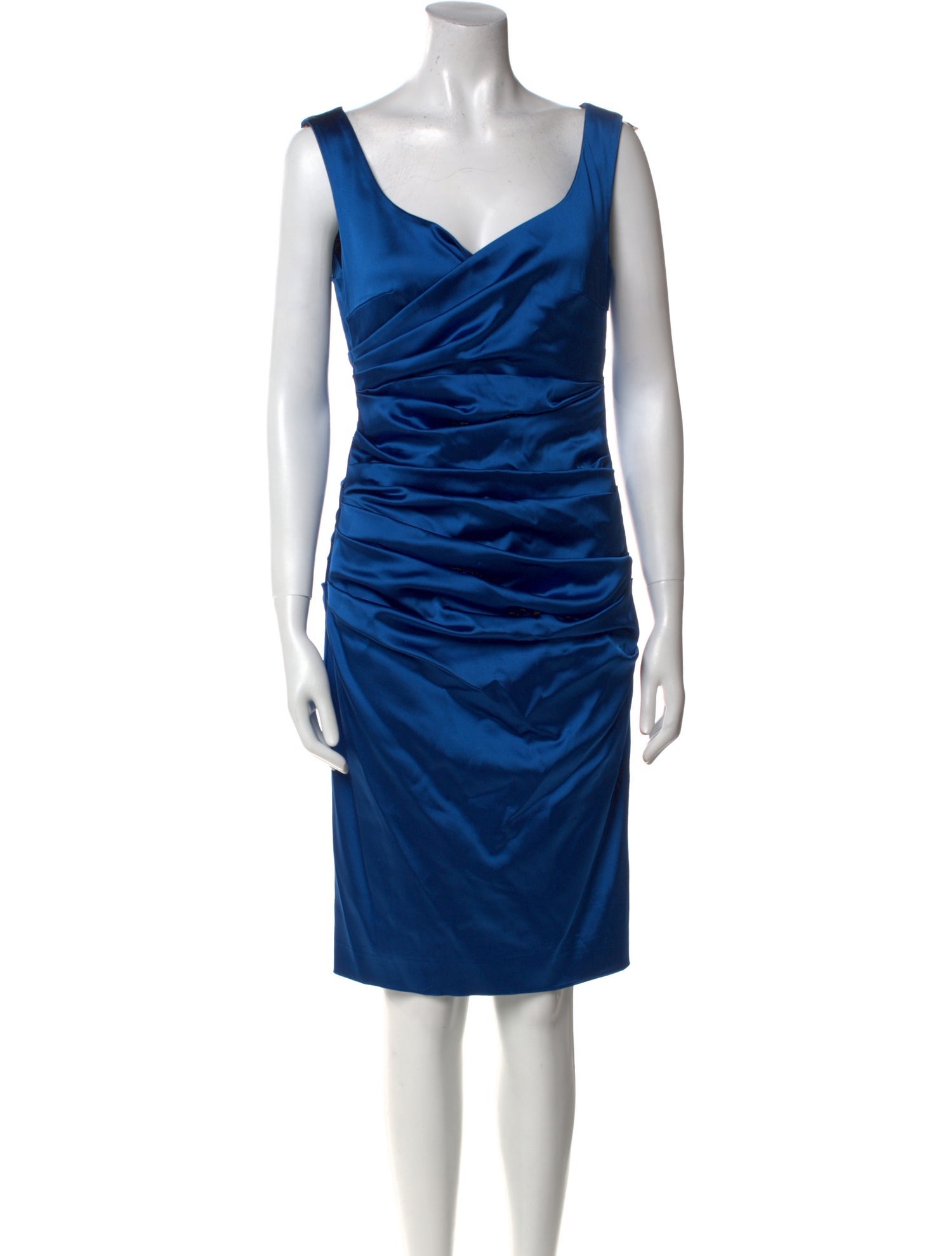 Talbot Runhof Square Neckline Knee-Length Dress
