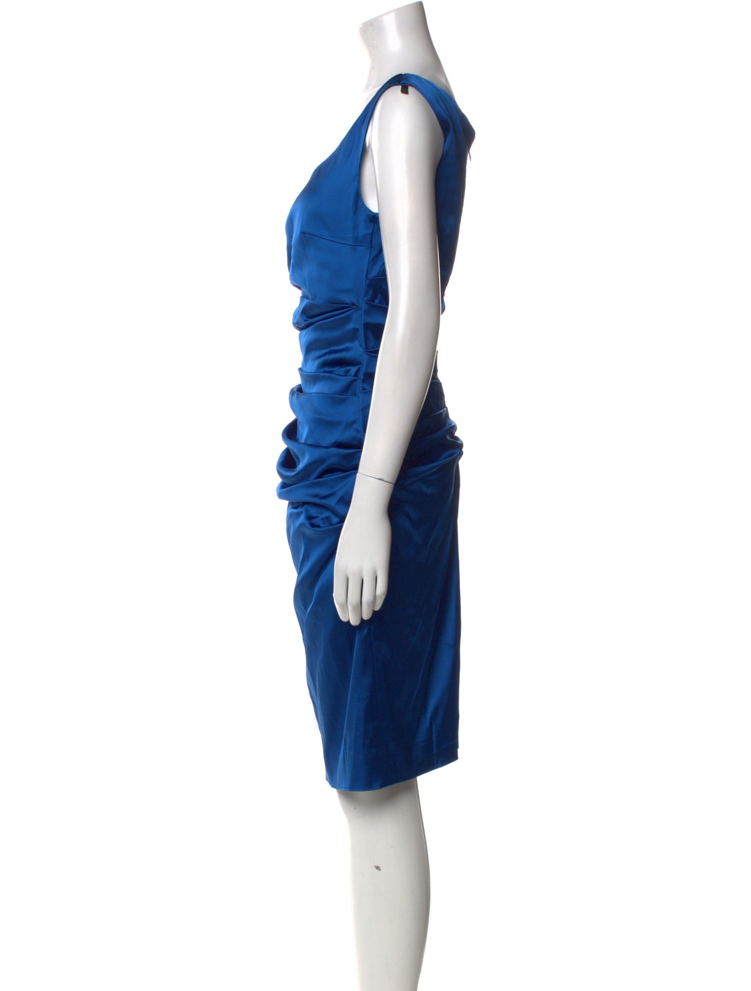 Talbot Runhof Square Neckline Knee-Length Dress