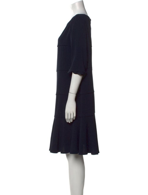 Talbot Runhof Bateau Neckline Knee-Length Dress