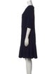Talbot Runhof Bateau Neckline Knee-Length Dress