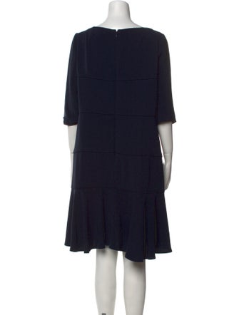 Talbot Runhof Bateau Neckline Knee-Length Dress
