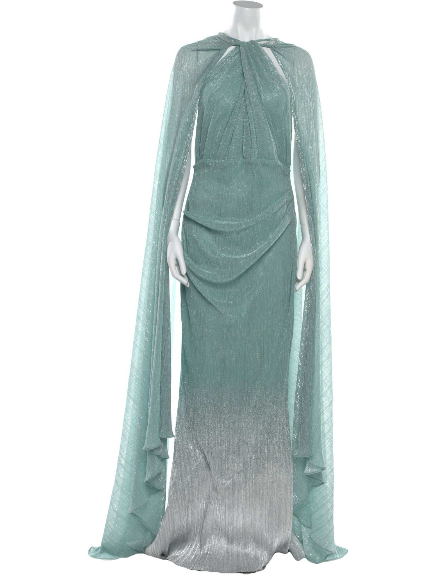 Talbot Runhof Crew Neck Long Dress