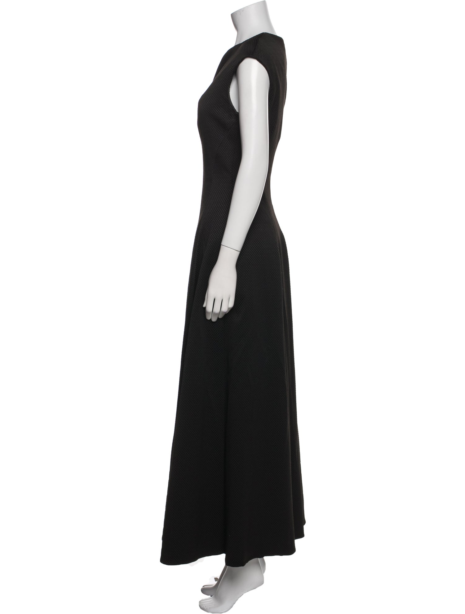 Talbot Runhof Bateau Neckline Long Dress