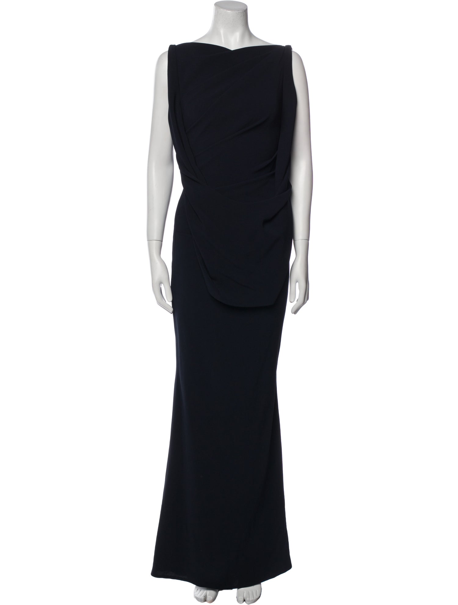 Talbot Runhof Bateau Neckline Long Dress