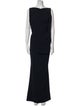 Talbot Runhof Bateau Neckline Long Dress