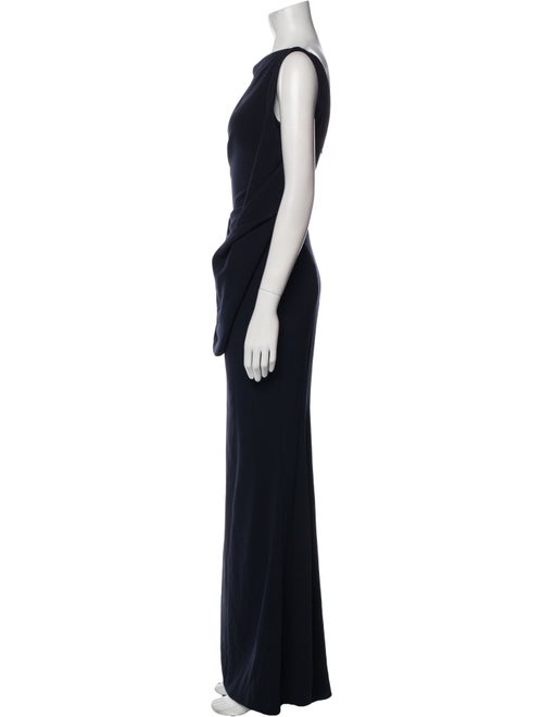 Talbot Runhof Bateau Neckline Long Dress
