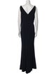 Talbot Runhof Bateau Neckline Long Dress