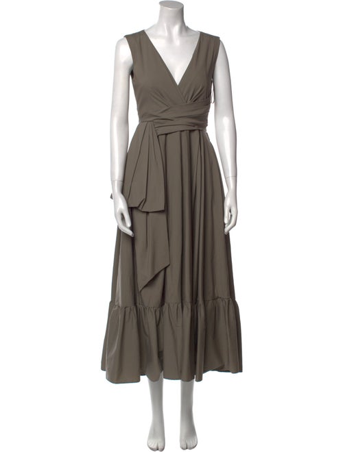 Talbot Runhof V-Neck Long Dress