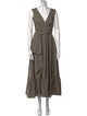Talbot Runhof V-Neck Long Dress