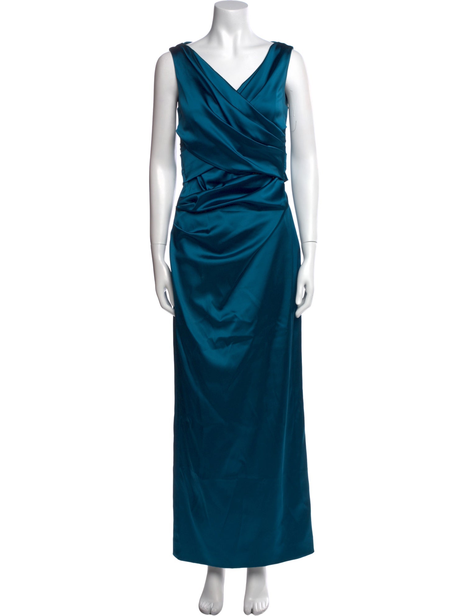 Talbot Runhof Cowl Neck Long Dress